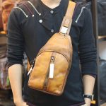 Túi đeo ngực nam da bò nhập khẩu mẫu mới độc lạ TDL72
