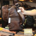 Túi đeo ngực nam da bò nhập khẩu mẫu mới độc lạ TDL72