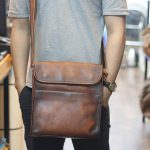 Túi đeo chéo nam da bò dạng hộp khỏe khoắn nam tính KT183