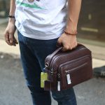 Túi đeo chéo nam có tay xách da bò cao cấp lano KT188