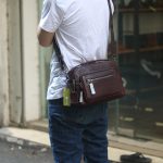 Túi đeo chéo nam có tay xách da bò cao cấp lano KT188