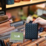 Ví da nam Lano dạng đan mỏng gọn tiện lợi VDN078