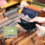 Ví da nam Lano dạng đan mỏng gọn tiện lợi VDN078