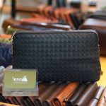 Clutch nam cầm tay da bò cao cấp dạng đan CLT56