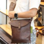 Túi da nam đeo chéo thời trang mỏng gọn tiện lợi KT196
