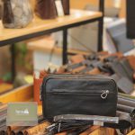 Túi da cầm tay kết hợp đeo chéo nam gọn gàng tiện lợi Kt189