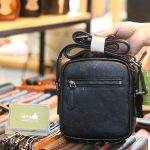 Túi da nam đeo chéo mini gọn gàng tiện lợi Lano KT203