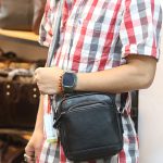 Túi da nam đeo chéo mini gọn gàng tiện lợi Lano KT203