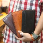 Ví da cầm tay handmade cao cấp 1 khoá kéo Lano VCTN084