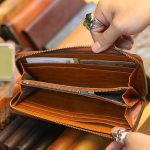 Ví da cầm tay handmade cao cấp 1 khoá kéo Lano VCTN084