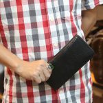 Ví da cầm tay handmade cao cấp 1 khoá kéo Lano VCTN084