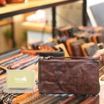 Ví da cầm tay nam handmade 1 khoá kéo sang trọng tiện lợi Lano VCTN083