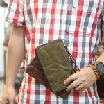 Ví da cầm tay nam handmade 1 khoá kéo sang trọng tiện lợi Lano VCTN083