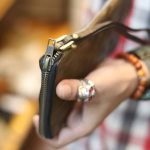 Ví da cầm tay nam handmade 1 khoá kéo sang trọng tiện lợi Lano VCTN083