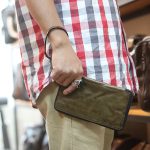 Ví da cầm tay nam handmade 1 khoá kéo sang trọng tiện lợi Lano VCTN083