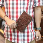Ví da cầm tay nam handmade 1 khoá kéo sang trọng tiện lợi Lano VCTN083