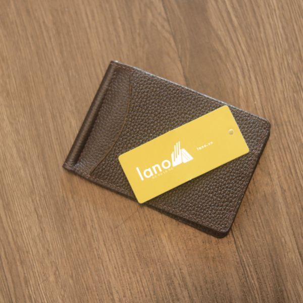 Ví kẹp tiền money clip lano VKT02 màu nâu