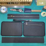 Clutch da thật cầm tay 1 khoá handmade khâu tay thủ công 100% Lano CLTK03