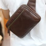 Túi da đeo bụng kết hợp đeo ngực thời trang mới Lano TDB029