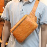Túi da đeo bụng kết hợp đeo ngực thời trang mới Lano TDB029