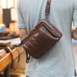 Túi da đeo chéo nam thời trang dáng ngang gọn gàng tiện lợi Lano KT205