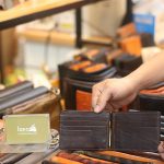 Ví da kẹp tiền handmade nhiều màu sắc Lano VKT02