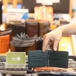 Ví da kẹp tiền handmade nhiều màu sắc Lano VKT02