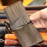 Ví da kẹp tiền handmade nhiều màu sắc Lano VKT02
