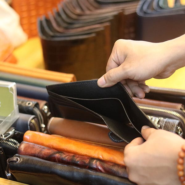 Ví da nam mẫu thiết kế dáng ngang hàng thủ công Lano VDNTK03