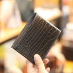 Ví da thủ công khâu tay dáng ngang 1 mặt cá sấu Lano VCSTK01