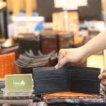 Ví da thủ công khâu tay dáng ngang 1 mặt cá sấu Lano VCSTK01