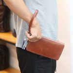 Ví cầm tay da bò handmade thời trang lịch lãm Lano VCTK04