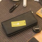 Ví cầm tay thiết kế da thật 1 khoá kéo thời trang lịch lãm Lano VCTK03 màu đen