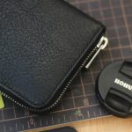 Ví cầm tay thiết kế da thật 1 khoá kéo thời trang lịch lãm Lano VCTK03 màu đen góc cạnh