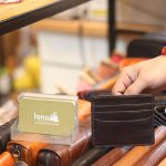 Ví da nam mini đựng thẻ card holder nhỏ gọn tiện lợi Lano VDNTK05