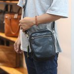 Túi mini da thật đeo chéo cho nam Lano KT209