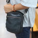Túi mini da thật đeo chéo cho nam Lano KT209