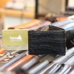Ví da nam khâu tay thủ công da cá sấu mẫu mini mới Lano VCSTK04