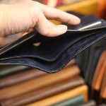 Ví da cá sấu ngoại dáng ngang khâu tay thủ công VCSTK08