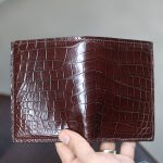 Ví da cá sấu handmade 1 mặt thời trang nhỏ gọn VCSTK011