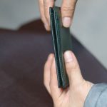 Ví da nam handmade dáng đứng có ngăn khoá bí mật Lano Vdntk09