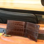 Ví handmade da cá sấu cao cấp dáng ngang 2 mặt Lano VCSTK010