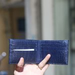 Ví handmade da cá sấu cao cấp dáng ngang 2 mặt Lano VCSTK010