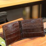 Ví handmade da cá sấu cao cấp dáng ngang 2 mặt Lano VCSTK010