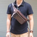Túi da đeo bụng nhỏ gọn tiện lợi Lano TDB30