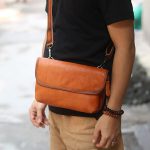 Túi da đeo ngực thời trang sang trọng mẫu mới Lano TDL87