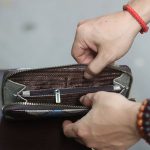 Ví da cầm tay khoá kéo cho nữ Lano VCTN090
