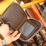 Ví da nam kéo khóa thiết kế Lano