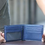 Ví da Taiga handmade dáng ngang có ngăn zip Lano VDNTK015