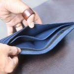 Ví da Taiga handmade dáng ngang có ngăn zip Lano VDNTK015